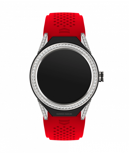 TAG Heuer Carrera Connected Modular 45 Titanium / Diamond Lugs / Diamond / Red Rubber SBF8A8011.61FT6080