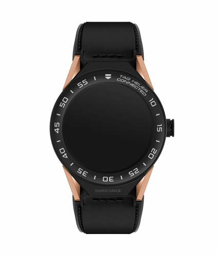 TAG Heuer Carrera Connected Modular 45 Black Titanium / Rose Gold / Ceramic / Black Calf SBF8A8013.32FT6079