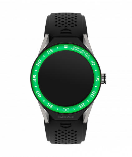 TAG Heuer Carrera Connected Modular 45 Titanium / Green Aluminum / Black Rubber SBF8A8018.11FT6076