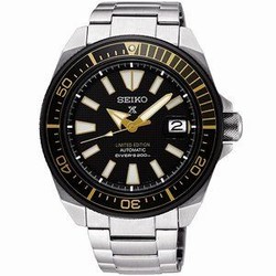 Seiko Prospex Diver Samurai Stainless Steel / Black / Bracelet / Zimbe SRPC43