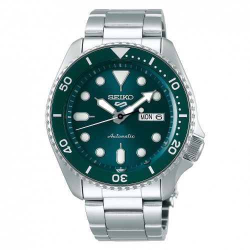 Seiko 5 Sports Sports Style Stainless Steel / Green / Bracelet SRPD61K1