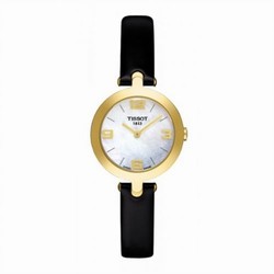 Tissot Flamingo Yellow Gold PVD / MOP / Strap T003.209.36.117.00