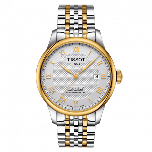 Tissot Le Locle Powermatic 80 39.3 Stainless Steel / Yellow Gold PVD / Silver / Bracelet T006.407.22.033.01