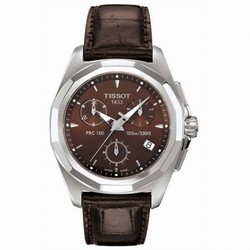 Tissot PRC 100 Quartz Chronograph Brown T008.217.16.291.00