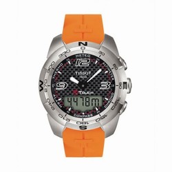 Tissot T-Touch Expert Orange Rubber Carbon T013.420.17.207.00