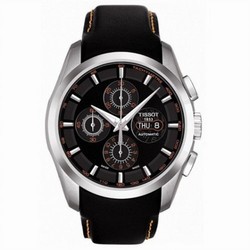 Tissot Couturier Chronograph Automatic 7750 Orange / Strap T035.614.16.051.01