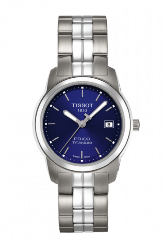 Tissot PR 100 Quartz 27 Titanium / Blue / Bracelet T049.310.44.041.00