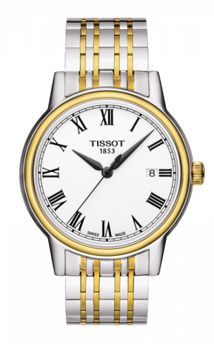 Tissot Carson Quartz 40 Stainless Steel / Yellow Gold PVD / White / Bracelet T085.410.22.013.00