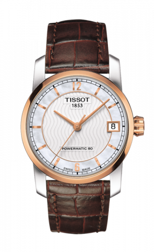 Tissot Powermatic 80 Lady Titanium / PVD Gold / MOP T087.207.56.117.00