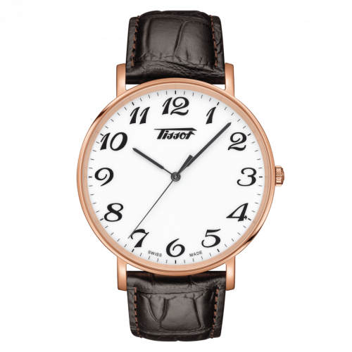 Tissot Everytime Large Rose Gold PVD / White / Strap T109.610.36.012.01