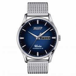 Tissot Visodate Powermatic 80 Stainless Steel / Blue / Bracelet T118.430.11.041.00