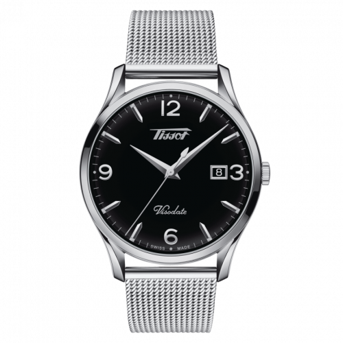 Tissot Visodate Quartz 40 Stainless Steel / Black / Bracelet T118.410.11.057.00