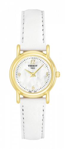 Tissot Carson Quartz 22 Yellow Gold / MOP / Strap T71.3.130.74