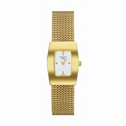 Tissot Bellflower Tonneau Yellow Gold / Silver / Bracelet T73.3.323.31