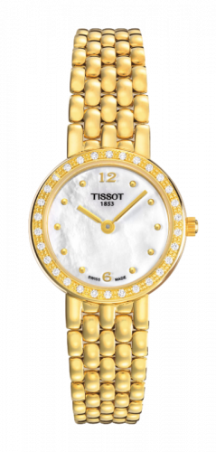 Tissot Caliente Quartz 19.3 Yellow Gold / Diamond / MOP / Bracelet T74.3.116.74