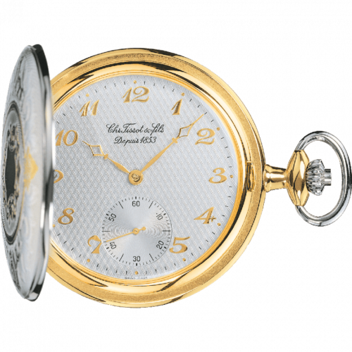 Tissot Tissot Savonnette Mechanical Brass / Yellow Gold / Palladium / Silver T83.8.450.82