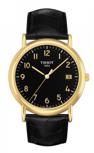 Tissot Carson Quartz 40 Yellow Gold / Black / Strap T907.410.16.052.00