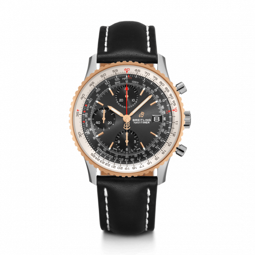 Breitling Navitimer 1 Chronograph 41 Stainless Steel / Red Gold / Black / Calf / Pin U13324211B1X1