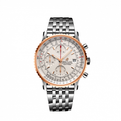 Breitling Navitimer 1 Chronograph 41 Stainless Steel / Red Gold / Silver / Bracelet U13324211G1A1