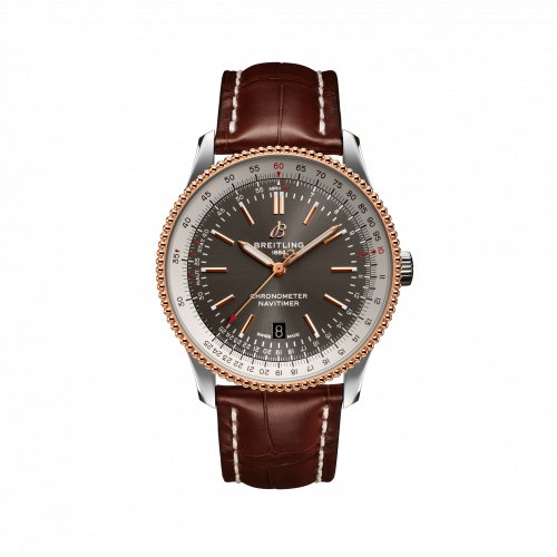 Breitling Navitimer Automatic 41 Automatic Stainless Steel / Rose Gold / Silver / Croco / Pin U17326211M1P1
