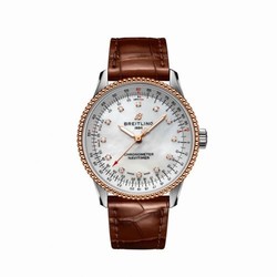 Breitling Navitimer 1 35 Automatic Stainless Steel / Red Gold / MOP / Croco / Pin U17395211A1P1