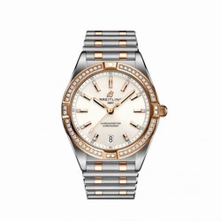 Breitling Chronomat 32 Stainless Steel / Red Gold - Diamond / White / Rouleaux U77310591A1U1