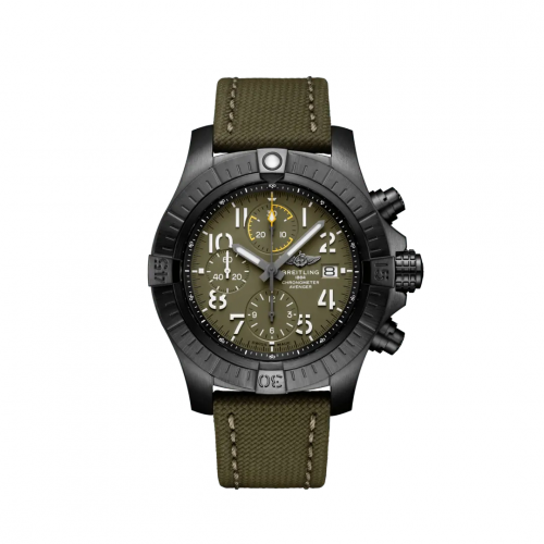 Breitling Avenger Chronograph 45 Night Mission / Green / Military / Pin V13317101L1X1