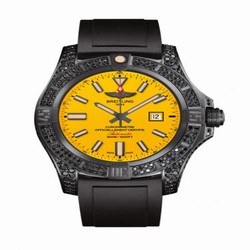 Breitling Avenger Blackbird 48 Black Titanium / Diamondworks / Cobra Yellow / Rubber V17310AU.I529.137S