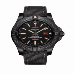 Breitling Avenger Blackbird 44 Black Titanium / Volcano Black / Military / Pin V17311101B1W1