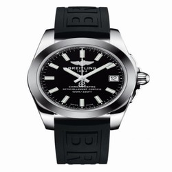 Breitling Galactic 36 Stainless Steel / SleekT / Trophy Black / Rubber W7433012.BE08.237S