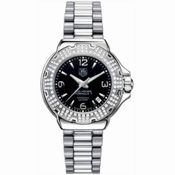TAG Heuer Formula 1 Quartz 37 Stainless Steel / Diamond / Black / Bracelet WAC1214.BA0852