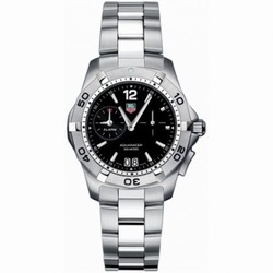 TAG Heuer Aquaracer 300M Alarm 38.4 Stainless Steel / Black / Bracelet WAF111Z.BA0801