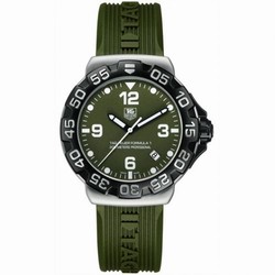 TAG Heuer Formula 1 Quartz 41 Stainless Steel / Green / Rubber WAH1113.FT6025
