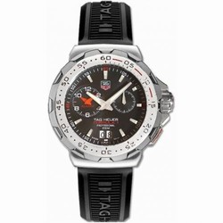 TAG Heuer Formula 1 Alarm 41 Stainless Steel / Black / Rubber WAH111C.BT0714