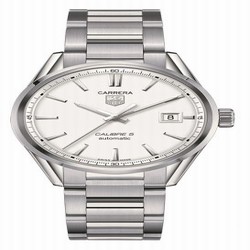 TAG Heuer Carrera Calibre 5 39 Stainless Steel / Silver / Bracelet WAR211B.BA0782