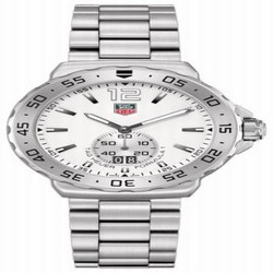 TAG Heuer Formula 1 Big Date 42 Stainless Steel / White / Bracelet WAU1113.BA0858