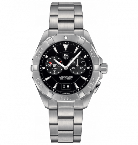 TAG Heuer Aquaracer 300M Alarm 40.5 Stainless Steel / Black / Bracelet WAY111Z.BA0928