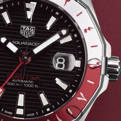 TAG Heuer Aquaracer 300M Calibre 7 GMT Stainless Steel / Qatar Limited Edition WAY201U.BA0927