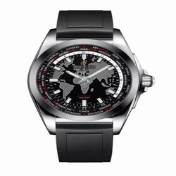 Breitling Galactic Unitime Stainless Steel / SleekT / Trophy Black / Rubber WB3510U4.BD94.131S