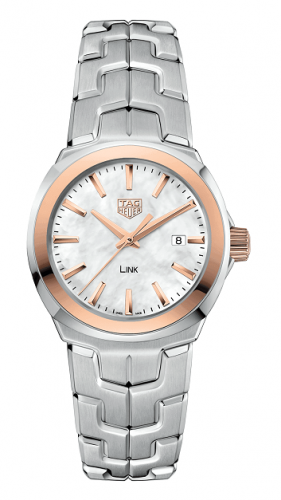TAG Heuer Link Quartz 32mm Stainless Steel / Rose Gold / MOP WBC1350.BA0600