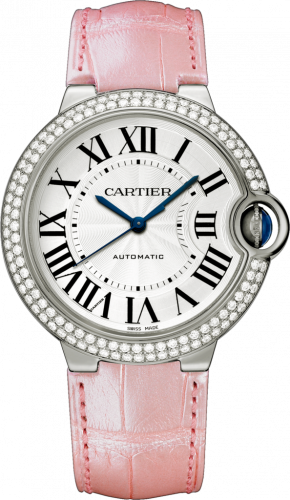 Cartier Ballon Blue de Cartier 36 Automatic White Gold / Diamonds / Pink WJBB0011