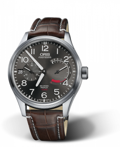 Oris Big Crown ProPilot Calibre 111 Stainless Steel / Grey / Alligator 01 111 7711 4163-Set 1 22 72FC