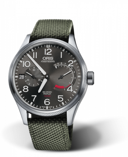 Oris Big Crown ProPilot Calibre 111 Stainless Steel / Grey / Textile 	01 111 7711 4163-Set 5 22 14FC