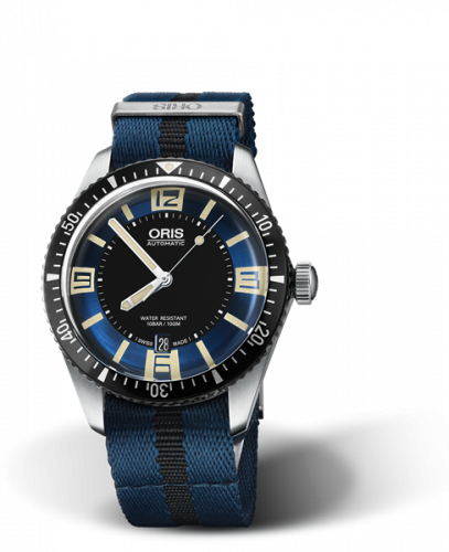 Oris Divers Sixty-Five 40 Stainless Steel / Blue / NATO 01 733 7707 4035-07 5 20 29FC