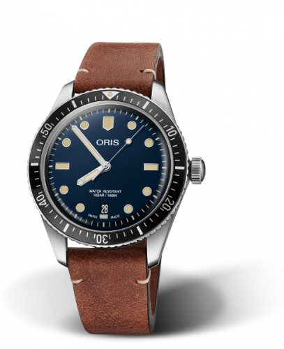 Oris Divers Sixty-Five 40 Stainless Steel / Blue / Calf 01 733 7707 4055-07 5 20 45