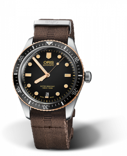 Oris Divers Sixty-Five 40 Stainless Steel / Bronze / Black / Nato 01 733 7707 4354-07 5 20 30