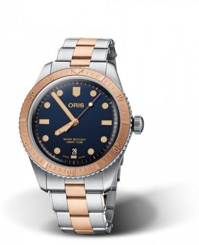 Oris Divers Sixty-Five 40 Stainless Steel / Bronze / Blue / Bracelet 01 733 7707 4355-07 8 20 17