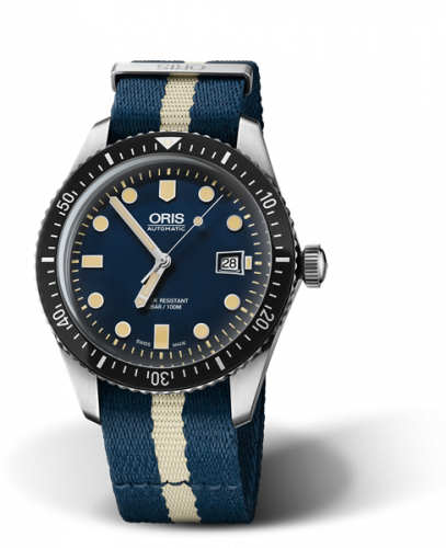 Oris Divers Sixty-Five 42 Stainless Steel / Blue / NATO 01 733 7720 4055-07 5 21 29FC