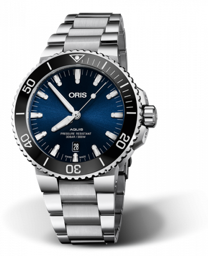 Oris Aquis Date 43 Stainless Steel / Blue / Bracelet 01 733 7730 4135-07 8 24 05PEB