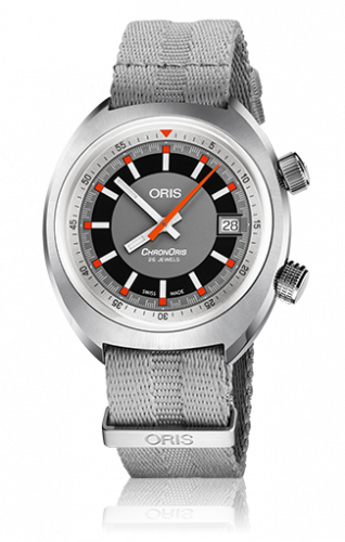 Oris Chronoris Date / Grey / Grey Textile 01 733 7737 4053-07 5 19 23